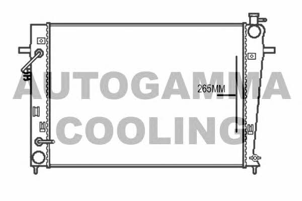 Autogamma 107376 Radiator, engine cooling 107376