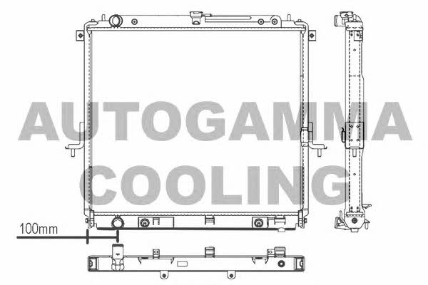 Autogamma 107430 Radiator, engine cooling 107430
