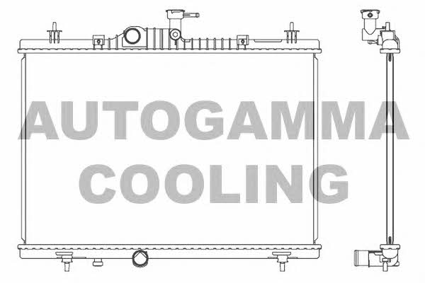 Autogamma 107352 Radiator, engine cooling 107352
