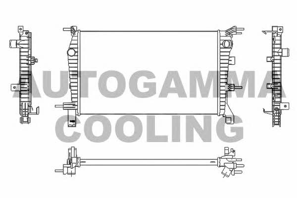 Autogamma 107538 Radiator, engine cooling 107538