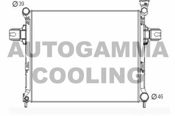Autogamma 107462 Radiator, engine cooling 107462