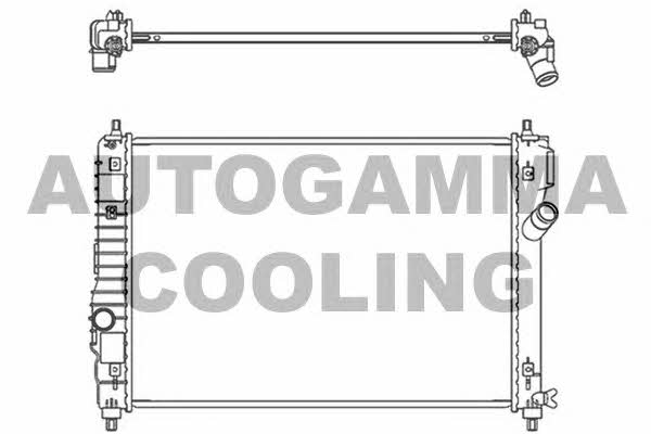 Autogamma 107480 Radiator, engine cooling 107480