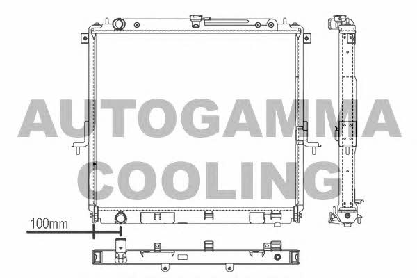Autogamma 107429 Radiator, engine cooling 107429