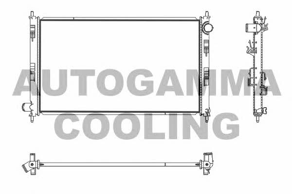 Autogamma 107436 Radiator, engine cooling 107436