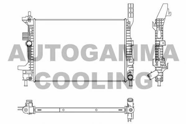 Autogamma 107522 Radiator, engine cooling 107522