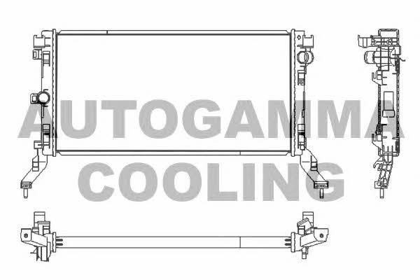 Autogamma 107536 Radiator, engine cooling 107536