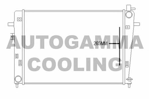 Autogamma 107375 Radiator, engine cooling 107375