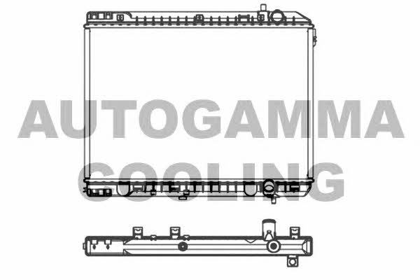 Autogamma 107374 Radiator, engine cooling 107374