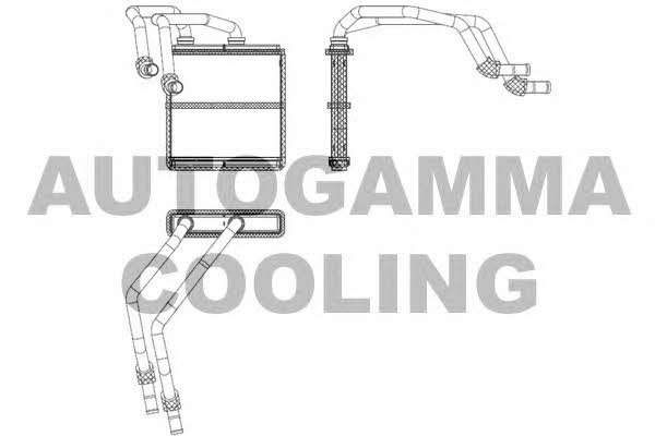 Autogamma 107517 Heat exchanger, interior heating 107517