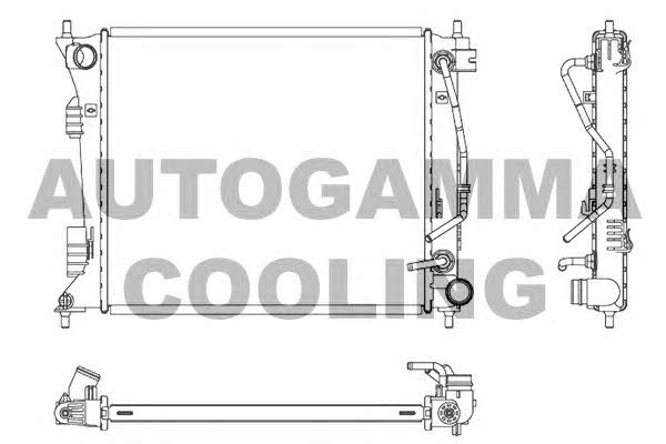 Autogamma 107353 Radiator, engine cooling 107353