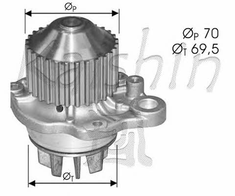 Autoteam WPA392 Water pump WPA392