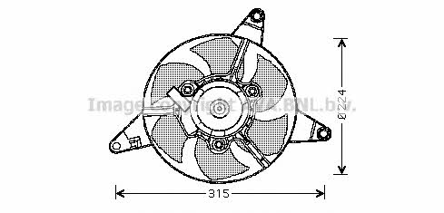 AVA FT7550 Hub, engine cooling fan wheel FT7550