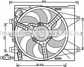 AVA FT7564 Hub, engine cooling fan wheel FT7564