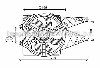 AVA FT7603 Hub, engine cooling fan wheel FT7603