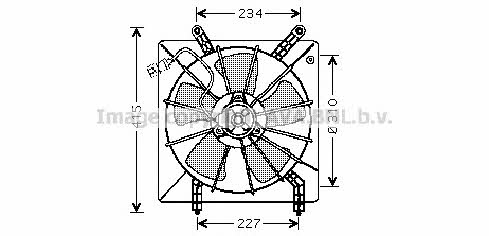 AVA HD7510 Hub, engine cooling fan wheel HD7510