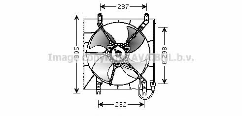 AVA HD7512 Hub, engine cooling fan wheel HD7512