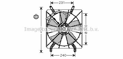AVA HD7513 Hub, engine cooling fan wheel HD7513