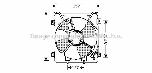 AVA HD7523 Hub, engine cooling fan wheel HD7523