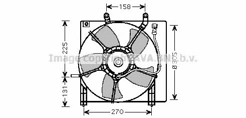 AVA HD7534 Hub, engine cooling fan wheel HD7534