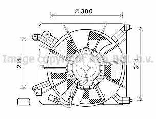 AVA HD7537 Fan, radiator HD7537