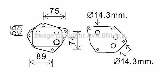 AVA HY3288 Oil cooler HY3288