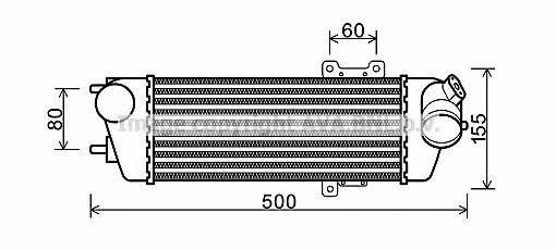 AVA HY4227 Intercooler, charger HY4227