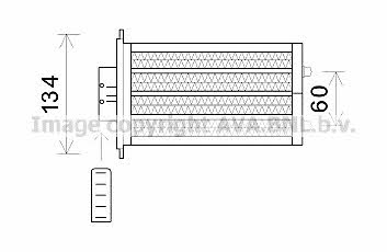 AVA HY6233 Heat exchanger, interior heating HY6233