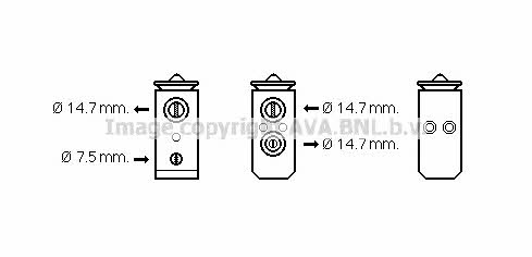 AVA HY1294 Air conditioner expansion valve HY1294