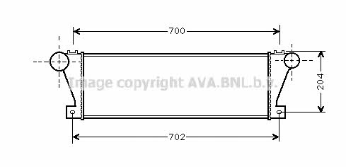 AVA IV4021 Intercooler, charger IV4021