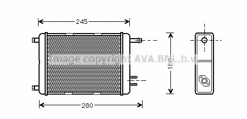 AVA IV6031 Heat exchanger, interior heating IV6031