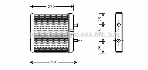 AVA IV6048 Heat exchanger, interior heating IV6048