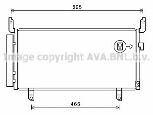 Aircon condenser Subaru Forester: SU5104D AVA AC Condenser