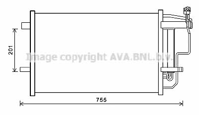 Air con condenser Mazda 3: MZ5242D AVA AC Condenser