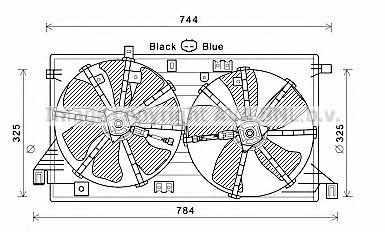 Radiator cooling fan Mazda 3: MZ7550 AVA Hub, engine cooling fan wheel