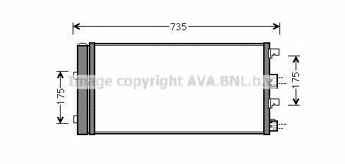 Aircon condenser Renault Duster: DAA5004D AVA AC Condenser