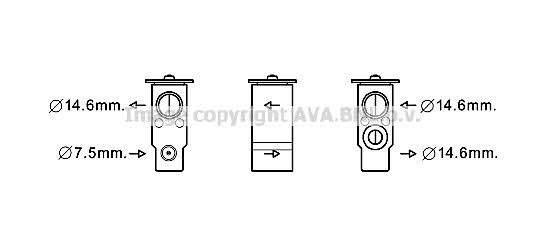 AVA HY1397 Air conditioner expansion valve HY1397