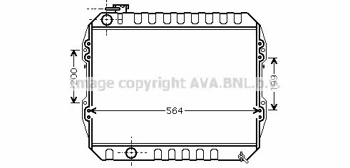 AVA VWA2088 Radiator, engine cooling VWA2088