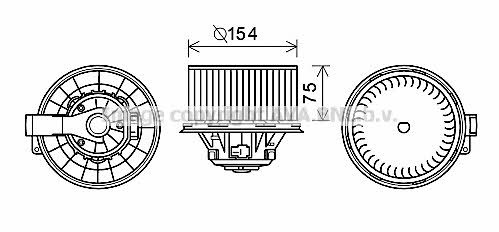 AVA HY8408 Cabin ventilation engine HY8408