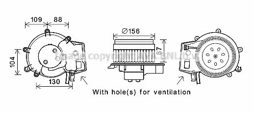 AVA MS8625 Cabin ventilation engine MS8625