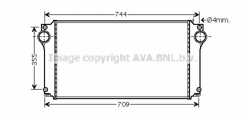 AVA TOA4362 Intercooler, charger TOA4362