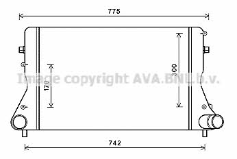 AVA AIA4386 Intercooler, charger AIA4386