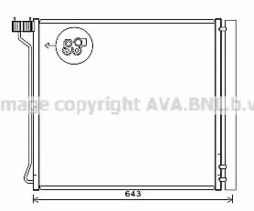 Air con condenser BMW X6: BW5474D AVA AC Condenser