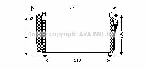 Air conditioner condenser KIA Rio (Kia Rio): KA5081D AVA AC Condenser