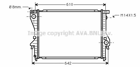 Car radiator BMW Z3: BWA2222 AVA Engine cooling radiator