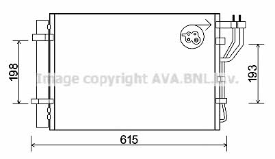 Aircon condenser KIA Venga (Kia Venga): KA5206D AVA AC Condenser