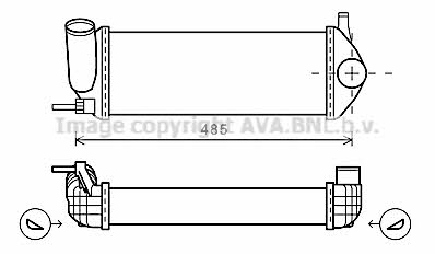 AVA RTA4484 Intercooler, charger RTA4484