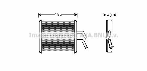 AVA KA6265 Heat exchanger, interior heating KA6265