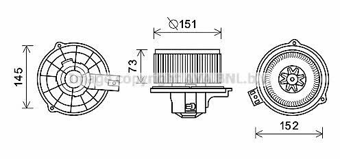 AVA KA8266 Cabin ventilation engine KA8266