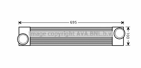 BWA4346 AVA Intercooler, charger