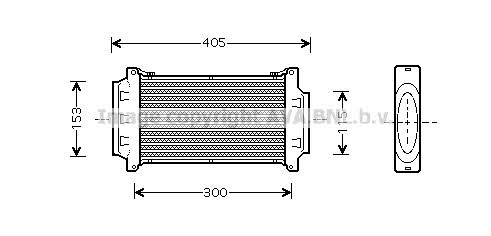 Turbocharger intercooler Mini: BWA4262 AVA Intercooler, charger